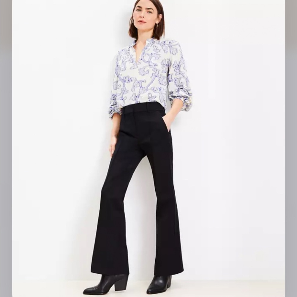 LOFT Black Flare Pants